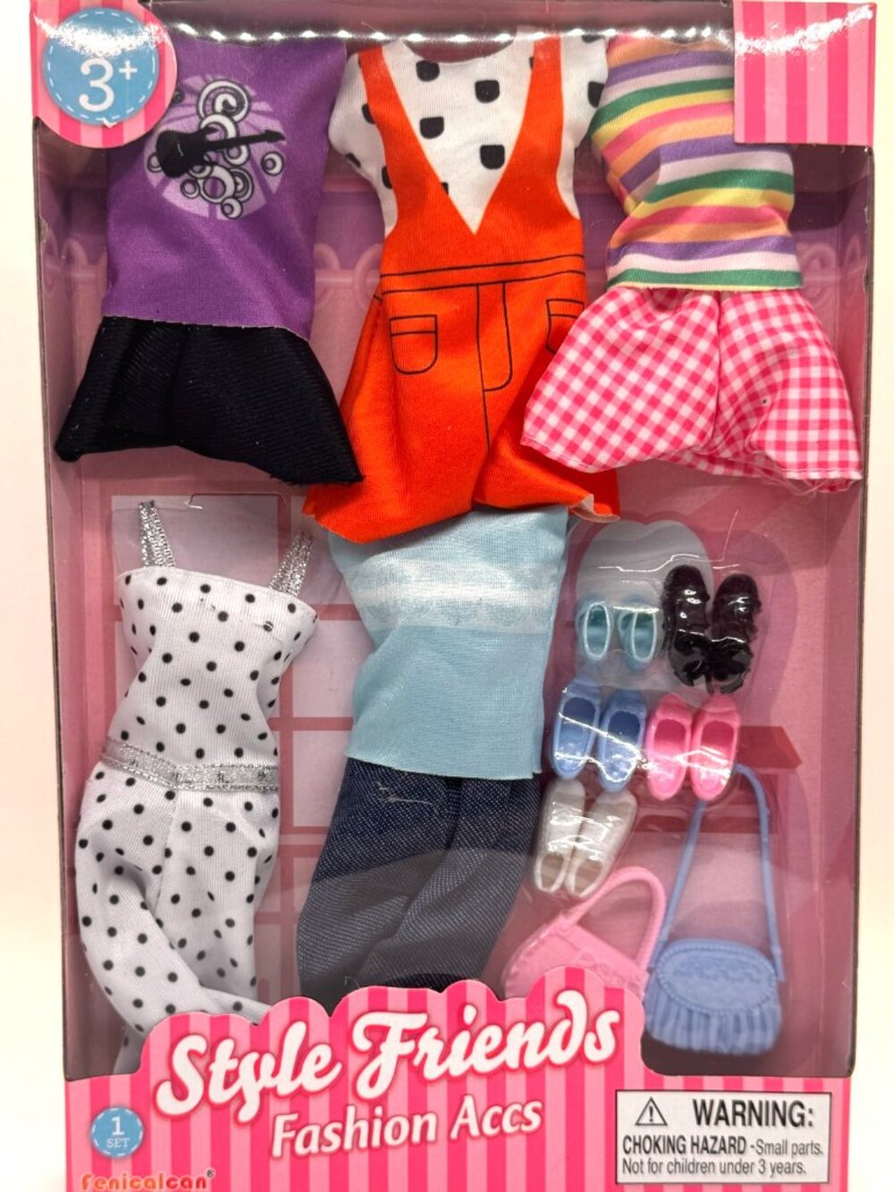 Style Friends Fashion Accs Doll Clothes - Outfits Shoes Handbags Set 11.5" Girl